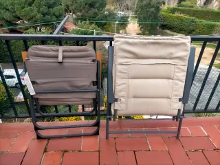2 Sillas de Jardín Plegables