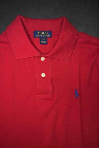 Polo RalphLauren rossa maniche lunghe