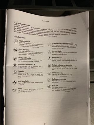 Estufa de pellets 7 kW