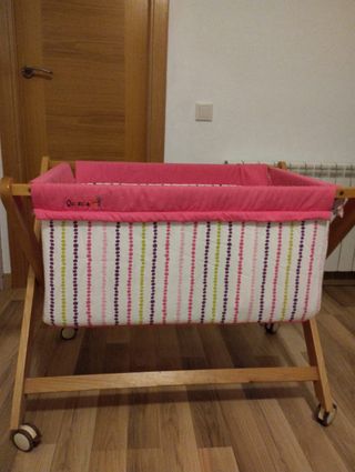 Minicuna madera y textil