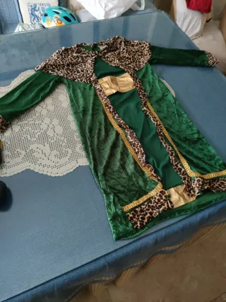 Disfraz Rey Mago Verde y Dorado