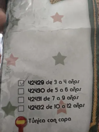 Disfraz Rey Mago Verde y Dorado