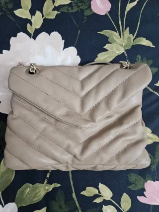 Bolso Parfois Beige Chevron