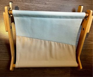 Hamaca para gatos beige y verde