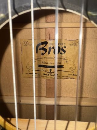 Guitarra Artesana Bros Solea Especial