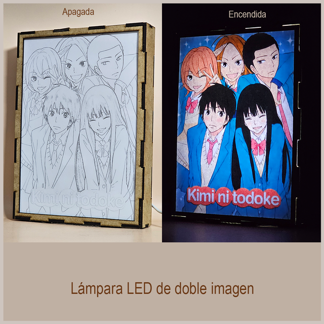 Lámpara LED Kimi ni Todoke Doble Imagen