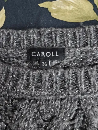 Jersey CAROLL plata con lana Talla 36