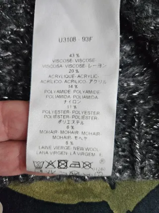 Jersey CAROLL plata con lana Talla 36