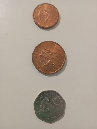 Lote 3 Monedas Uganda 1987