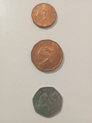 Lote 3 Monedas Uganda 1987