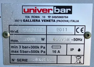 Componenti di ricambio per lavastoviglie professionale COMPACT