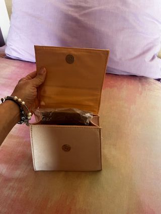 Mini Borsa Rosa Perle + Tracolla