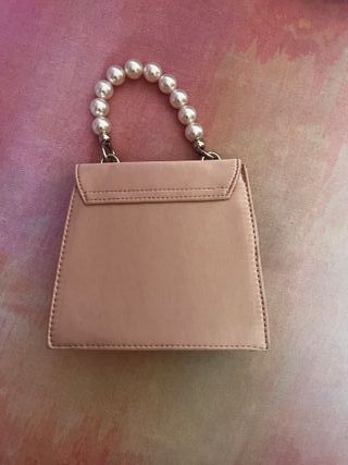 Mini Borsa Rosa Perle + Tracolla