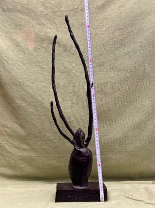 Escultura Bronce Abstracta P. Schabelsky 54cm