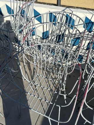 Sillas de hierro para exterior/interior