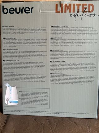 Humidificador Negro, marca Beurer.  Óptimo estado