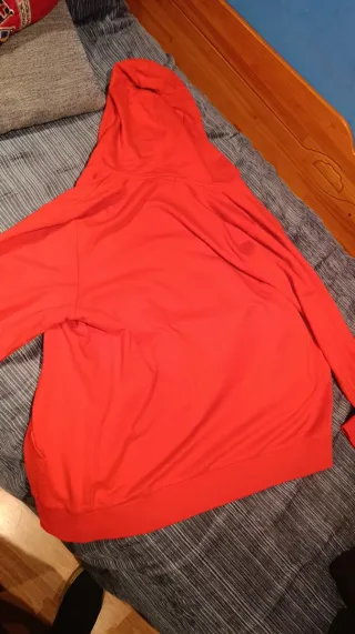 Chaqueta Puma Sporting Gijón Roja Capucha Talla L