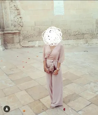 Mono Zara Wide Leg Rosa Talla Única