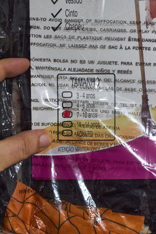 Fato Bruxa Aranha infantil (7-10 anos)