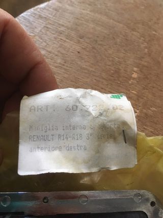 Maniglia interna RENAULT R14 R18 ART 60722.02