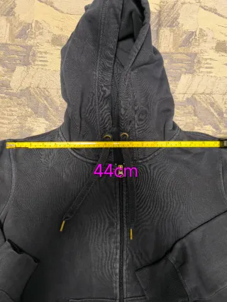 Felpa con cappuccio nera donna