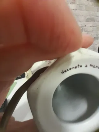 Lampada da tavolo dipinta a mano