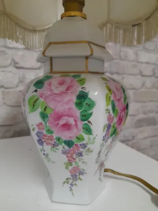 Lampada da tavolo dipinta a mano