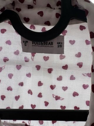 Camisa Pull&Bear Corazones S