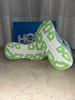 Zapatillas Hoka Bondi 9 running Menta/Negro
