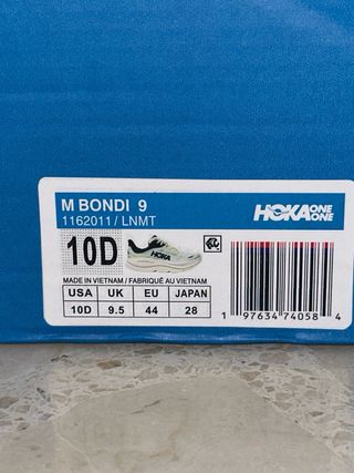 Zapatillas Hoka Bondi 9 running Menta/Negro