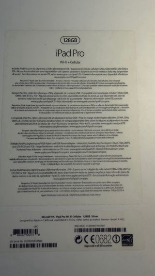 iPad Pro 12.9" - 128GB Wifi + Celular
