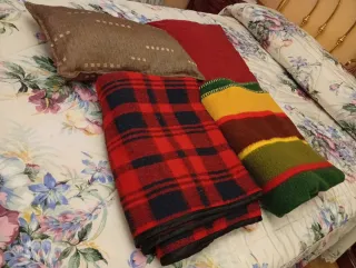 2 Mantas de Lana Cama 90