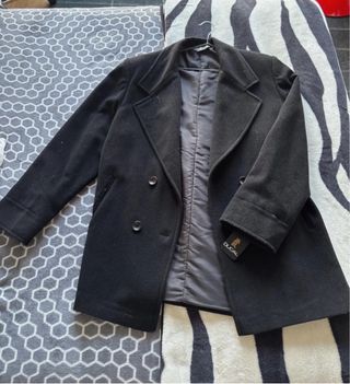 Abrigo C. Ducal Lana y Poliamida Negro