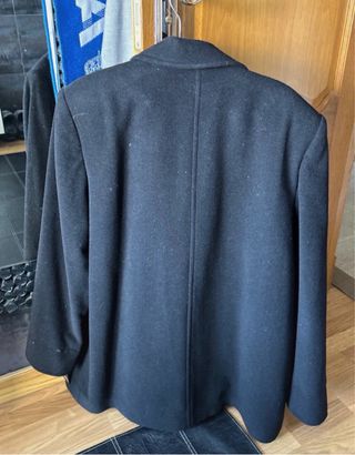 Abrigo C. Ducal Lana y Poliamida Negro