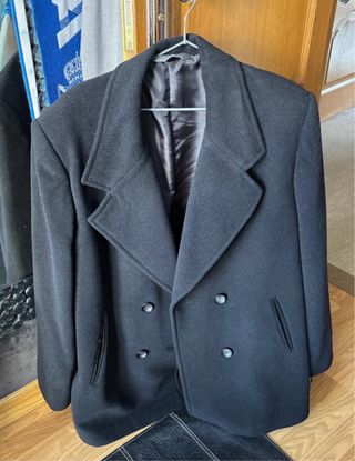 Abrigo C. Ducal Lana y Poliamida Negro