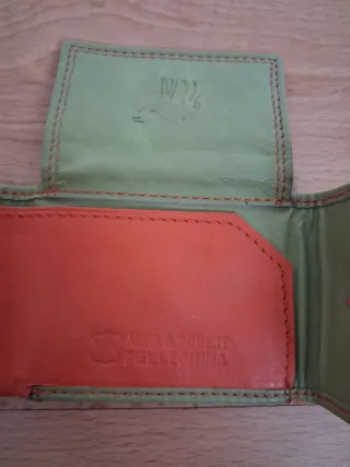 Mini Cartera Piel Anna & Robert Verde