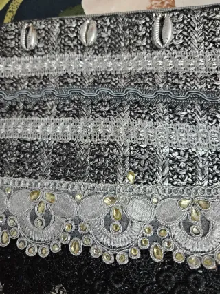 Bolso Clutch Ale-hop Negro y Plateado