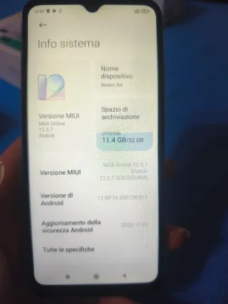 Xiaomi Redmi 9A Verde/Bianco