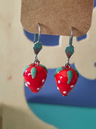 Lote Pendientes  Murano y Piedras semipreciosas