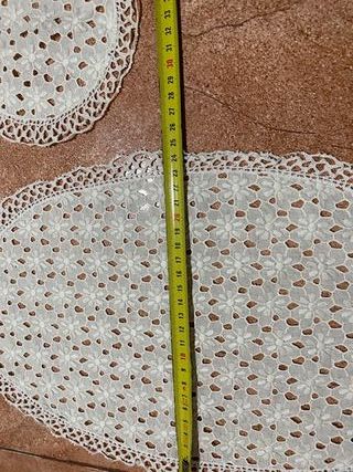 Set 3 Napperons Antiguos Crema