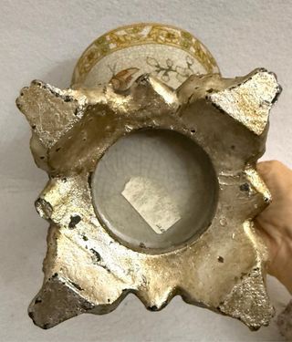 Cesto Portafiori in Porcellana con Base