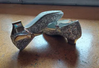 Zapatos fantasia plateados nro 35