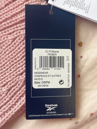 Gorro Reebok Rosa Mujer