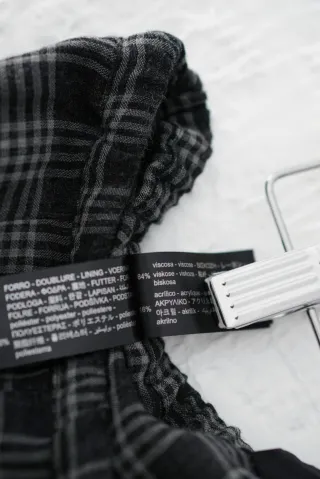 Pantalón globo cuadros talla única