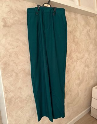 Pantalón oficina Pull&Bear verde