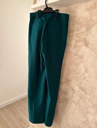 Pantalón oficina Pull&Bear verde