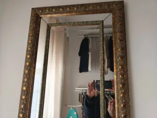 Espejo vintage, gran formato con marco decorado