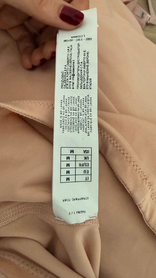 Vestido faja Intimissimi Talla Única Beige