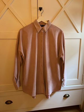 Sobrecamisa pana Zara talla única rosa
