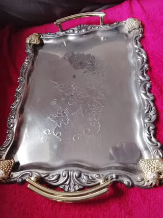 2 Bandejas Vintage Decorada